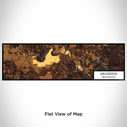 Flat View of Map Custom Arlington Washington Map Enamel Mug in Ember