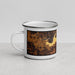 Left View Custom Arlington Washington Map Enamel Mug in Ember