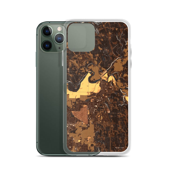 Custom Arlington Washington Map Phone Case in Ember