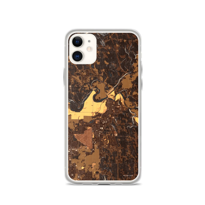 Custom iPhone 11 Arlington Washington Map Phone Case in Ember