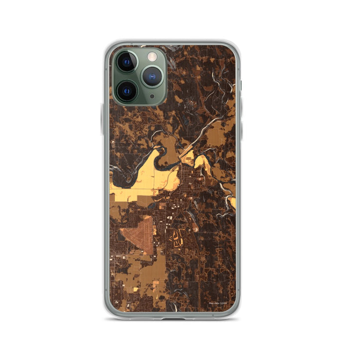Custom iPhone 11 Pro Arlington Washington Map Phone Case in Ember