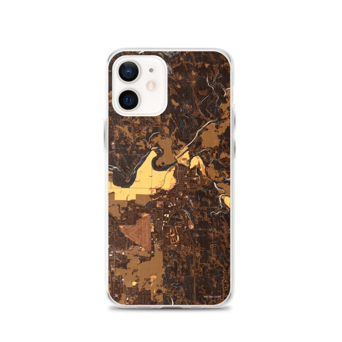 Custom iPhone 12 Arlington Washington Map Phone Case in Ember