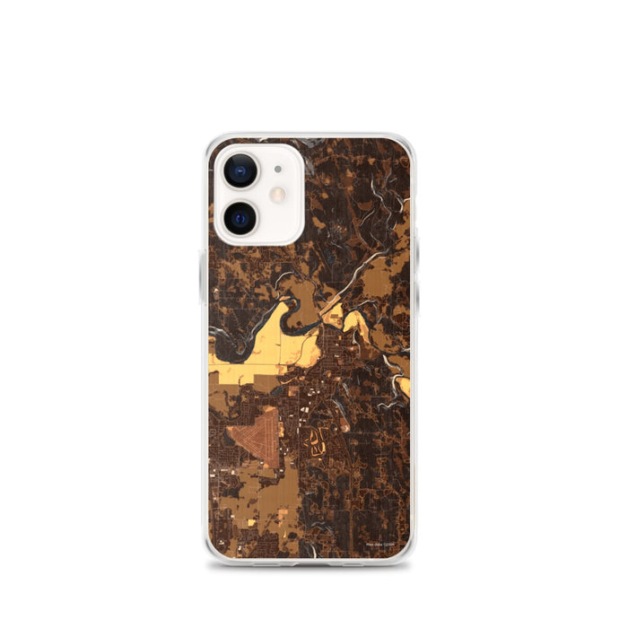 Custom iPhone 12 mini Arlington Washington Map Phone Case in Ember