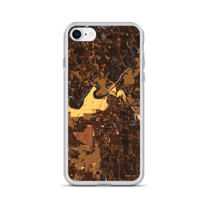 Custom iPhone SE Arlington Washington Map Phone Case in Ember