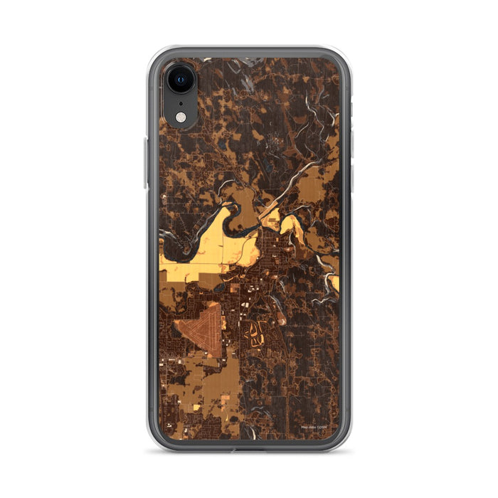 Custom iPhone XR Arlington Washington Map Phone Case in Ember