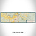 Flat View of Map Custom Arlington Washington Map Enamel Mug in Woodblock