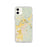 Custom iPhone 11 Arlington Washington Map Phone Case in Woodblock