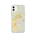 Custom iPhone 11 Arlington Washington Map Phone Case in Woodblock