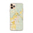 Custom iPhone 11 Pro Max Arlington Washington Map Phone Case in Woodblock