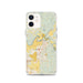 Custom iPhone 12 Arlington Washington Map Phone Case in Woodblock