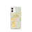 Custom iPhone 12 mini Arlington Washington Map Phone Case in Woodblock