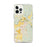 Custom iPhone 12 Pro Max Arlington Washington Map Phone Case in Woodblock
