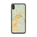 Custom iPhone XS Max Arlington Washington Map Phone Case in Woodblock
