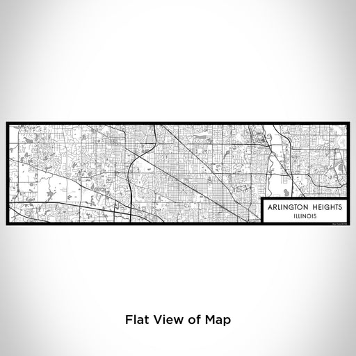 Flat View of Map Custom Arlington Heights Illinois Map Enamel Mug in Classic