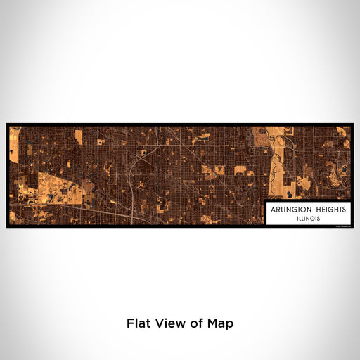 Flat View of Map Custom Arlington Heights Illinois Map Enamel Mug in Ember