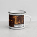 Right View Custom Arlington Heights Illinois Map Enamel Mug in Ember
