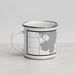 Left View Custom Arnolds Park Iowa Map Enamel Mug in Classic