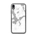 Custom iPhone XR Arnolds Park Iowa Map Phone Case in Classic