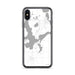 Custom iPhone X/XS Arnolds Park Iowa Map Phone Case in Classic