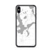 Custom iPhone XS Max Arnolds Park Iowa Map Phone Case in Classic