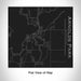Rendered View of Arnolds Park Iowa Map Engraving on 17oz Stainless Steel Insulated Tumbler in Black