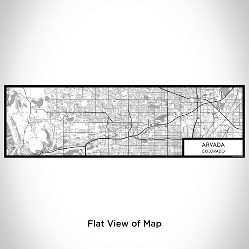 Flat View of Map Custom Arvada Colorado Map Enamel Mug in Classic