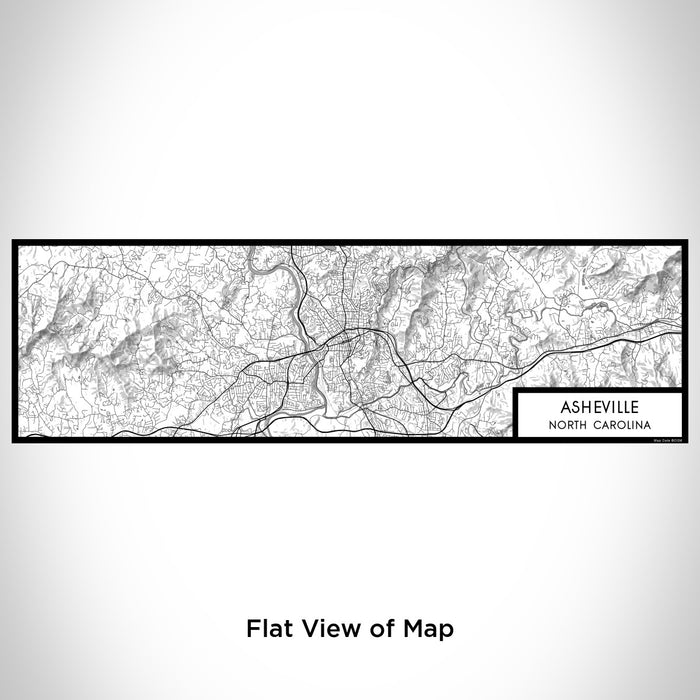 Flat View of Map Custom Asheville North Carolina Map Enamel Mug in Classic