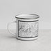 Left View Custom Asheville North Carolina Map Enamel Mug in Classic