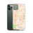 Custom Asheville North Carolina Map Phone Case in Watercolor on Table with Laptop and Plant