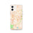 Custom Asheville North Carolina Map iPhone 12 Phone Case in Watercolor