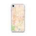 Custom Asheville North Carolina Map iPhone SE Phone Case in Watercolor