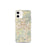 Custom Asheville North Carolina Map iPhone 12 mini Phone Case in Woodblock