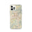 Custom Asheville North Carolina Map iPhone 12 Pro Phone Case in Woodblock