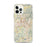 Custom Asheville North Carolina Map iPhone 12 Pro Max Phone Case in Woodblock
