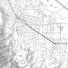 Ashland Oregon Map Print in Classic Style Zoomed In Close Up Showing Details