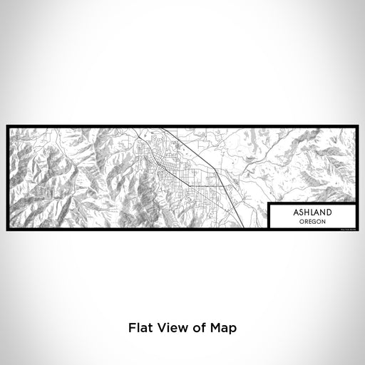Flat View of Map Custom Ashland Oregon Map Enamel Mug in Classic