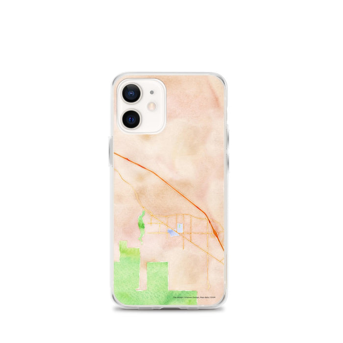 Custom Ashland Oregon Map iPhone 12 mini Phone Case in Watercolor