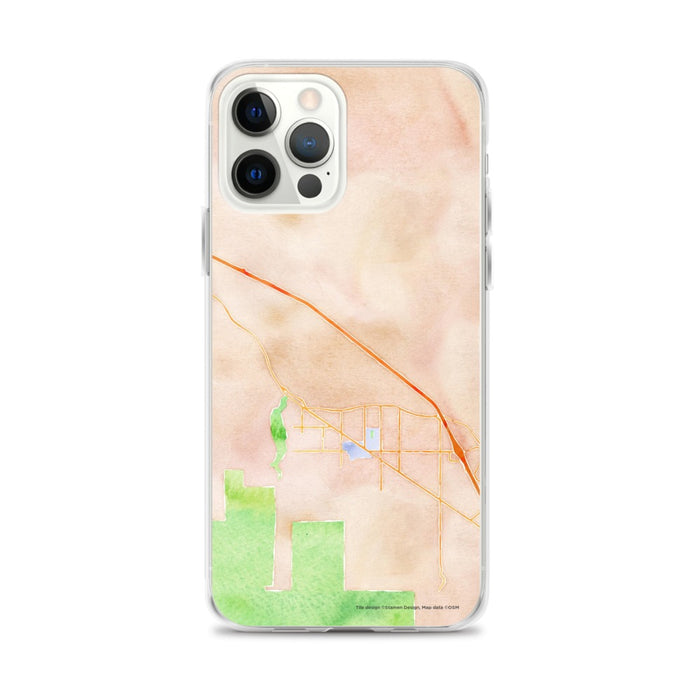 Custom Ashland Oregon Map iPhone 12 Pro Max Phone Case in Watercolor