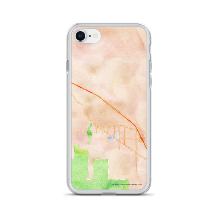 Custom Ashland Oregon Map iPhone SE Phone Case in Watercolor