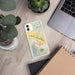 Custom Ashland Oregon Map Phone Case in Woodblock