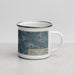 Right View Custom Ashland Virginia Map Enamel Mug in Afternoon