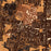 Ashland Virginia Map Print in Ember Style Zoomed In Close Up Showing Details