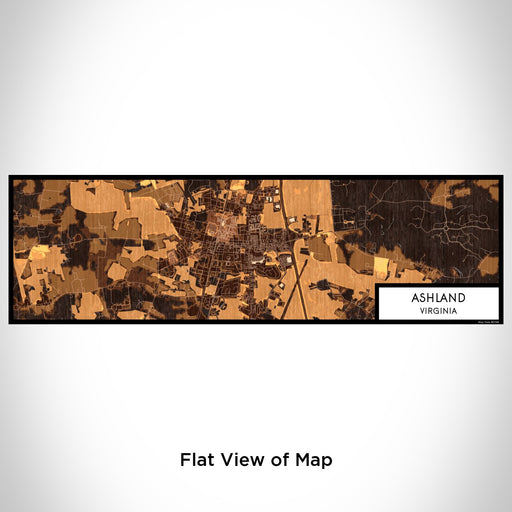 Flat View of Map Custom Ashland Virginia Map Enamel Mug in Ember