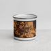 Front View Custom Ashland Virginia Map Enamel Mug in Ember