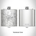 Rendered View of Ashland Virginia Map Engraving on 6oz Stainless Steel Flask