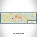 Flat View of Map Custom Ashland Virginia Map Enamel Mug in Woodblock