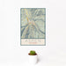 12x18 Aspen Colorado Map Print Portrait Orientation in Woodblock Style With Small Cactus Plant in White Planter