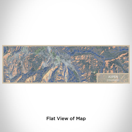 Flat View of Map Custom Aspen Colorado Map Enamel Mug in Afternoon