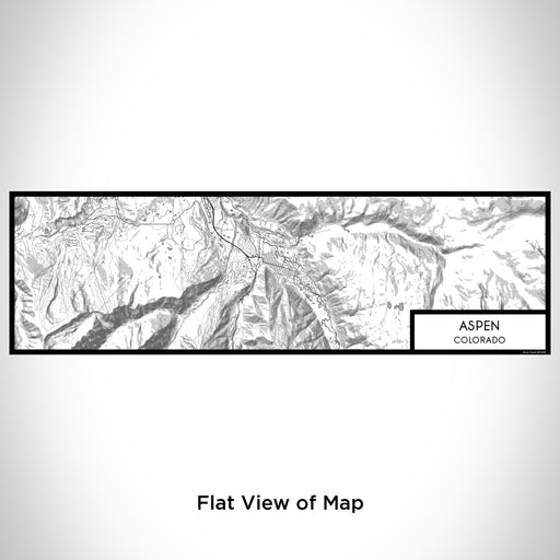 Flat View of Map Custom Aspen Colorado Map Enamel Mug in Classic