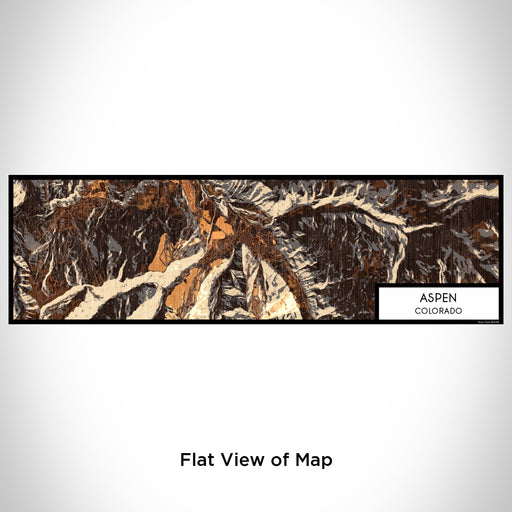 Flat View of Map Custom Aspen Colorado Map Enamel Mug in Ember